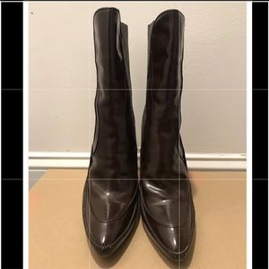 Givenchy Wedge Brown Boots Shoes Sz 40